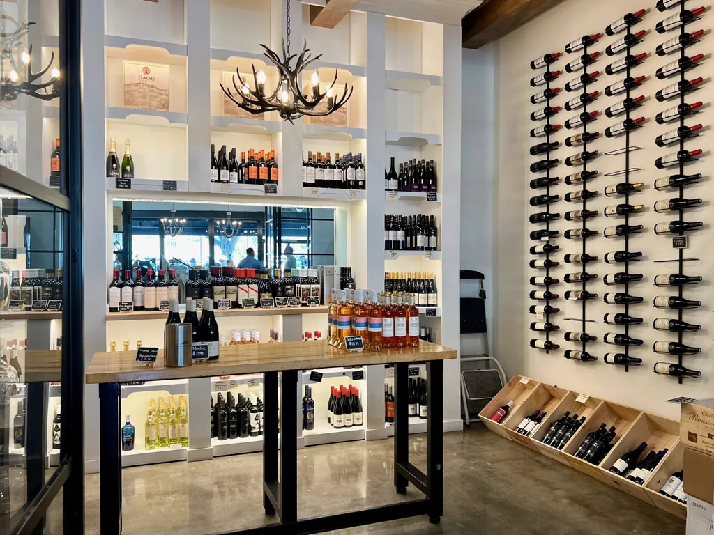 Wine room with glass door